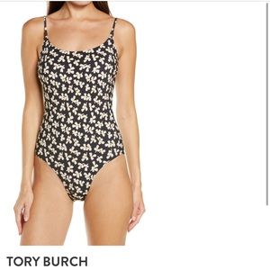 Tory Burch one piece swimsuit size large NWT🤎